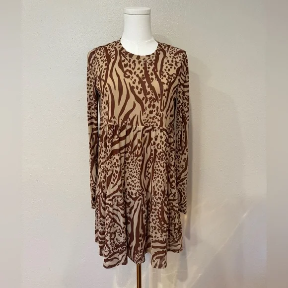 AFRM Animal Print Mini Dress - Picture 1 of 6